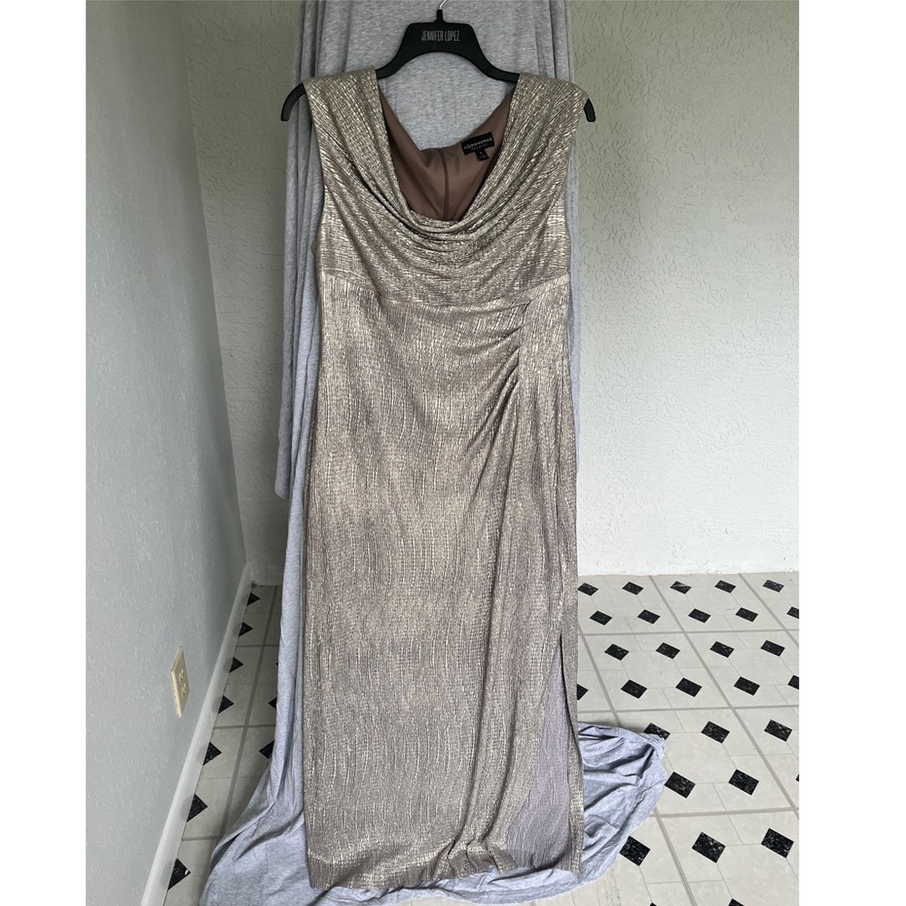 Connected Apparel Metallic Dress Size 16
